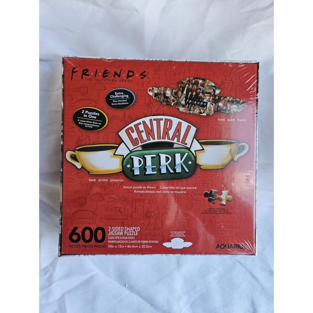 Friends TV Series 600 Piece Puzzle Aquarius Double‎ Sided Shaped Puzzle 75-029